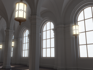 hall 3Dモデル