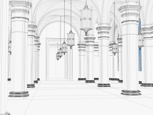 hall 3Dモデル