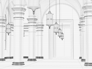 hall 3Dモデル
