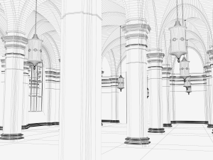 hall 3Dモデル