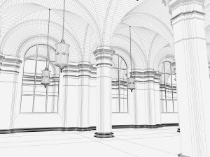 hall 3Dモデル