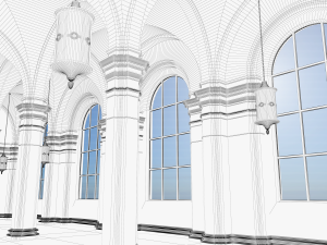 hall 3Dモデル