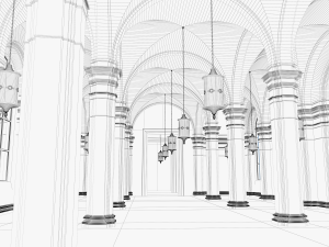 hall 3Dモデル