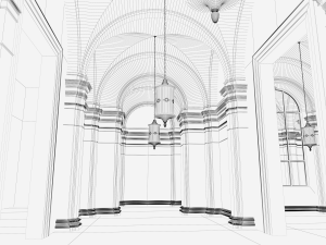 hall 3Dモデル