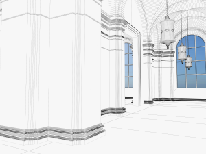 hall 3Dモデル