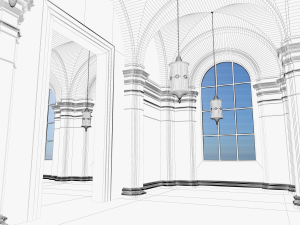 hall 3Dモデル