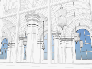 hall 3Dモデル