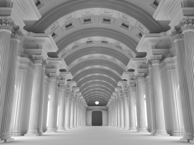 hall Model 3D .c4d .max .obj .3ds .fbx .stl .blend 