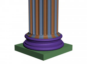 coluna Modelo 3D