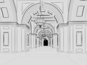 Hall 3D Model