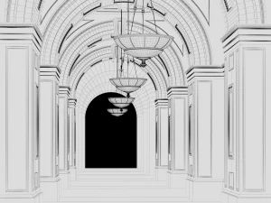 Hall 3D Model