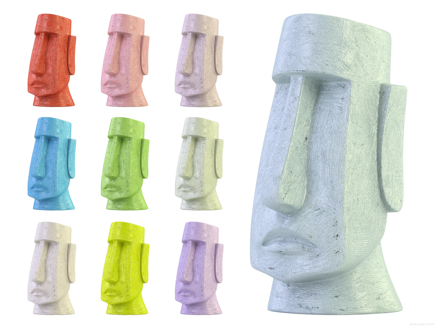 Sculptures 3D Model .c4d .max .obj .3ds .fbx .stl .blend