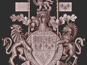 Coat of arms of the Canada 3D प्रिंट मॉडल
