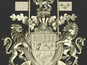 Coat of arms of the Canada 3D प्रिंट मॉडल