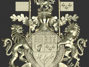 Coat of arms of the Canada 3D Print Model