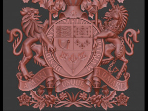 Coat of arms of the Canada 3D प्रिंट मॉडल