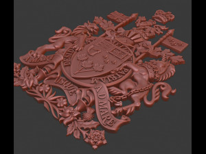 Coat of arms of the Canada 3D प्रिंट मॉडल