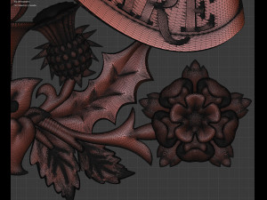 Coat of arms of the Canada 3D प्रिंट मॉडल
