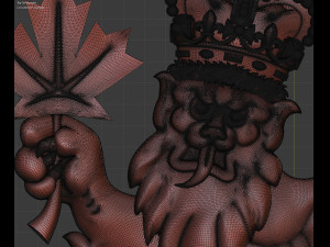 Coat of arms of the Canada 3D प्रिंट मॉडल