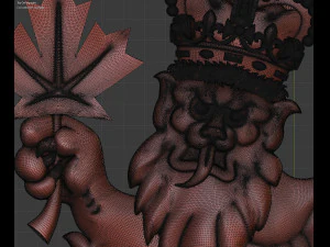 Coat of arms of the Canada 3D Print Model