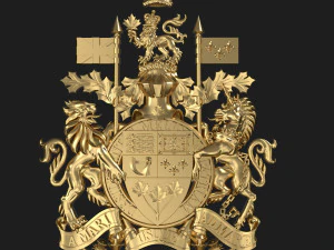 Герб Канади 3D Принт Модель