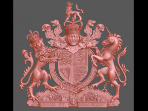 Coat of arms of the United Kingdom Modelo de impresión 3D