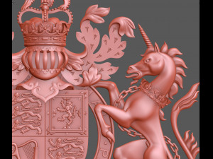 Coat of arms of the United Kingdom Modelo de impresión 3D