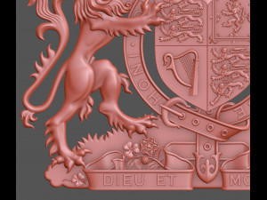 Coat of arms of the United Kingdom Modelo de impresión 3D