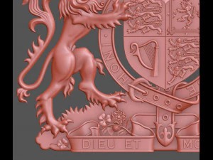 Coat of arms of the United Kingdom 3D Print Model