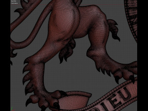 Coat of arms of the United Kingdom Government version Model Cetak 3D