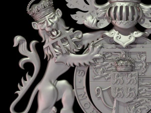 Stemma di Carlo Principe di Galles Modello di stampa 3D