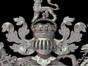 Stemma di Carlo Principe di Galles Modello di stampa 3D