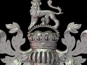 Coat of arms of Charles Prince of Wales 3D Принт Модель