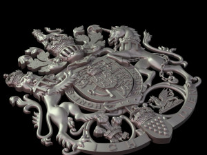 Coat of arms of Charles Prince of Wales 3D Принт Модель