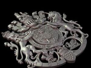 Stemma di Carlo Principe di Galles Modello di stampa 3D
