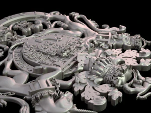 Stemma di Carlo Principe di Galles Modello di stampa 3D