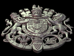 Coat of arms of Charles Prince of Wales 3D Принт Модель