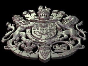 Stemma di Carlo Principe di Galles Modello di stampa 3D