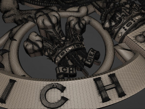 Coat of arms of Charles Prince of Wales 3D Принт Модель