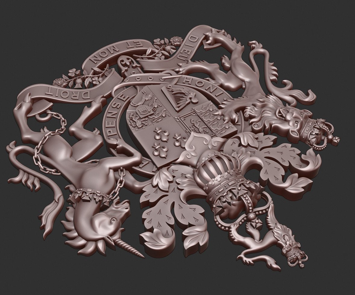 STL file Atlanta Coat of Arms・Model to download and 3D print・Cults