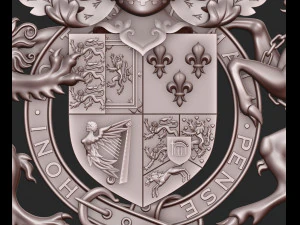 Escudo de armas de Gran Breta&ntilde;a Modelo de impresión 3D
