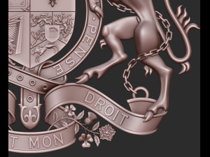 Coat of arms of the Great Britain 3Dプリントモデル