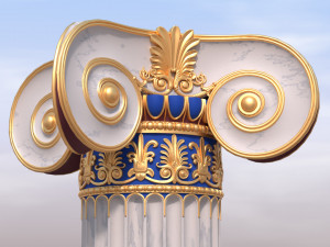 Greek column Modelo 3D