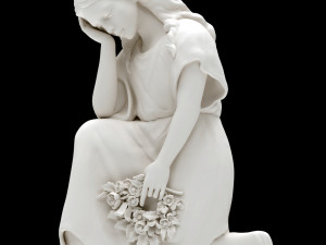 Sorrowing Woman 3D Print Model