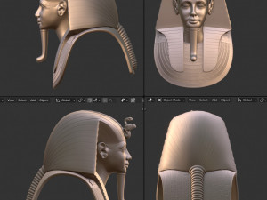 Tutankhamun Mask Modello di stampa 3D