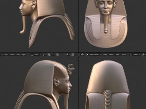 Tutankhamun Mask 3D Print Model