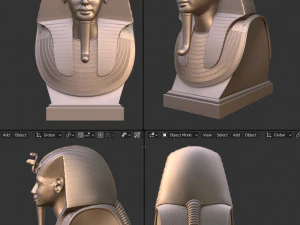 Tutankhamun Mask 3D Print Model