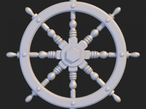Ship Steering Wheel 3D Print Models