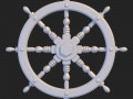 Ship Steering Wheel 3D Print Models