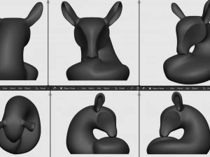 Deer Sculpture 3D Print Model